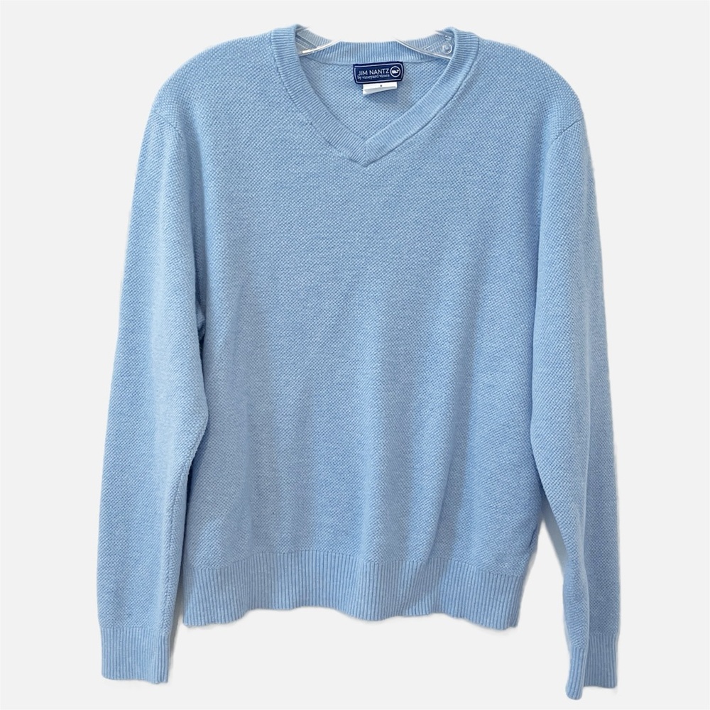 Vineyard Vines Light Blue V-Neck Sweater